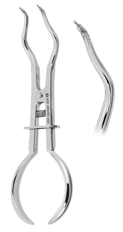 Pinza Per Uncini Ivory Separatrice Per Diga Di Gomma | Morsetti Dentali Endodonzia | Strumento Professionale MEDSPO