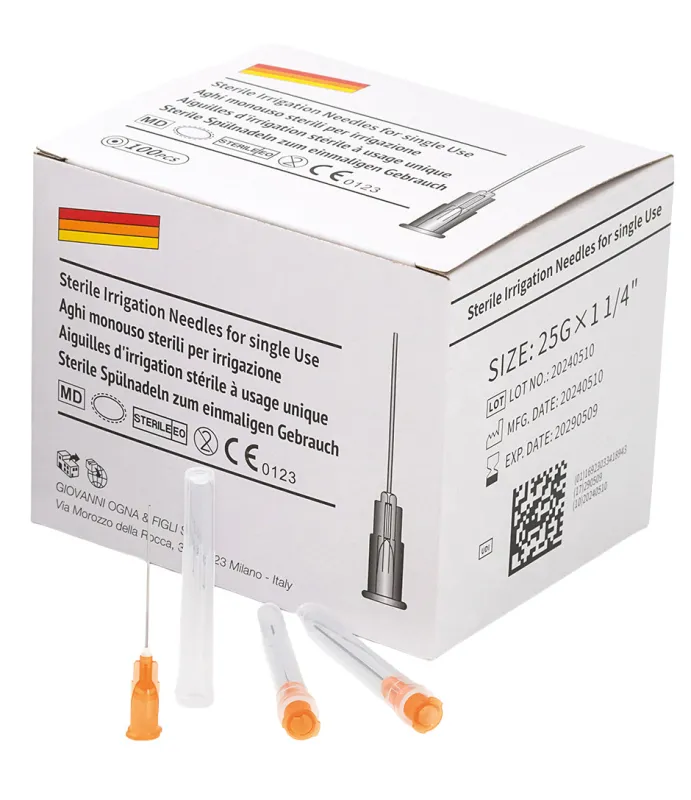 Punte Ago Siringa Endodonzia – Irrigazione Dentale 23g 27g 30g Foro Laterale Chiuso